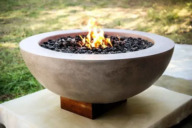 Set of three custom fire bowls