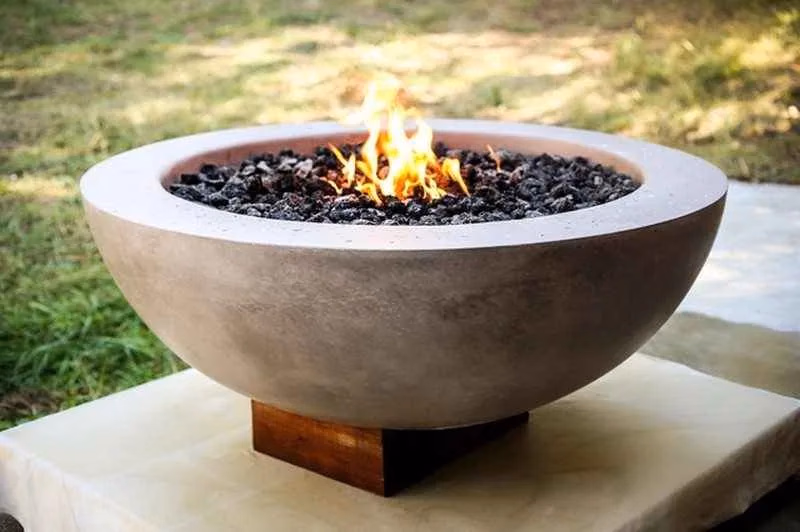 Set of three custom fire bowls