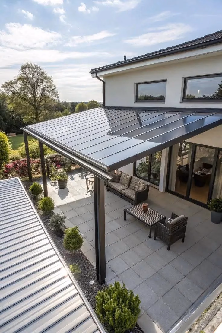 Insulated aluminum roof underside