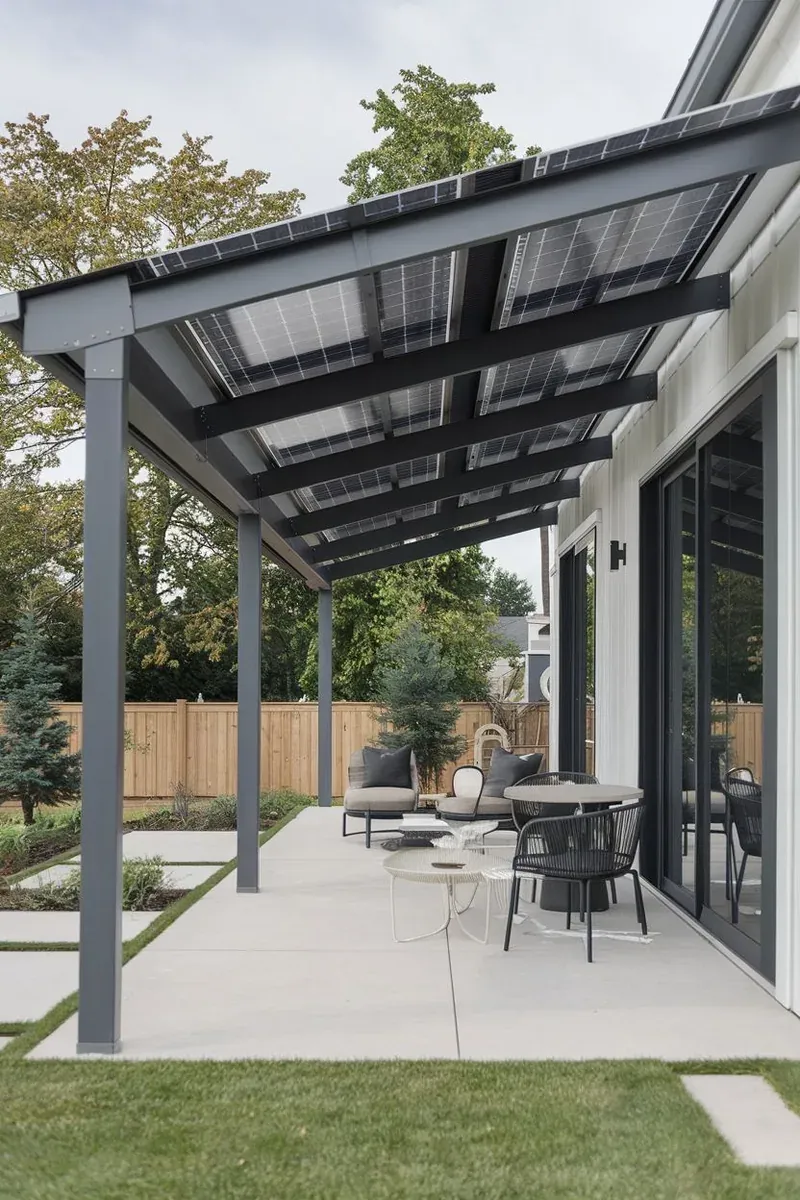 Steel structure with standing seam roof